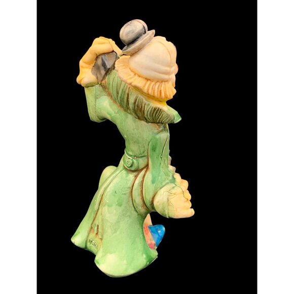 Vintage Circus Clown Resin Figurine Musician Music Squeezebox Italy 5" - Picture 4 of 7